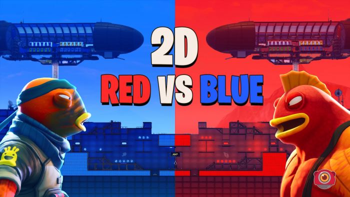 Super 2D Red VS Blue