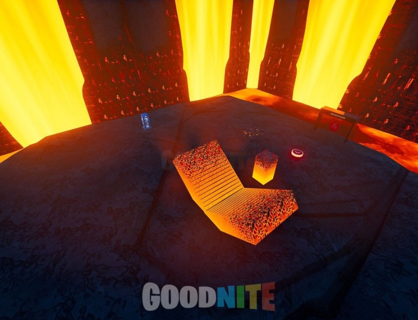 cover map BUILD FIGHT 1V1 - THE VOLCANO